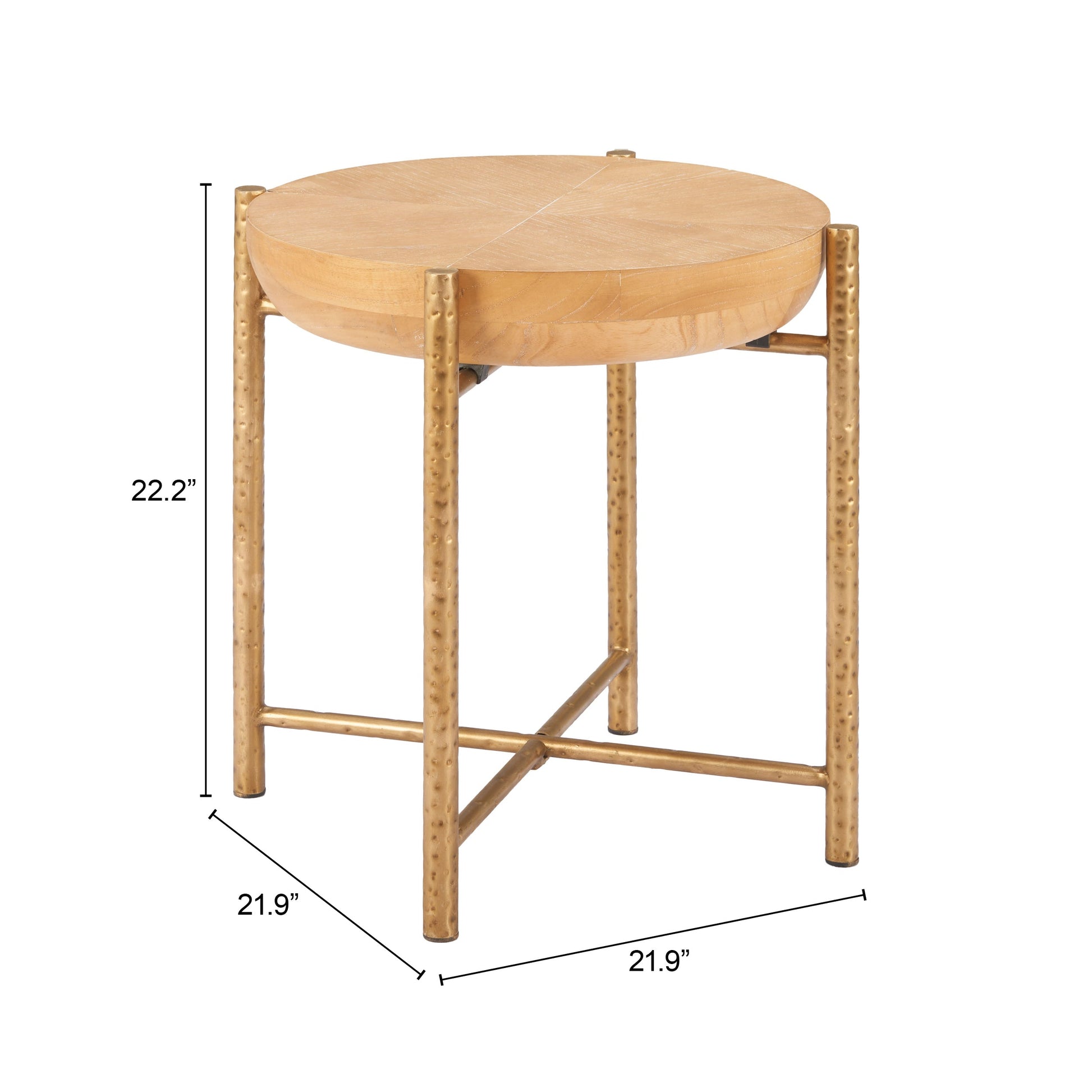Halva Natural Side Table - Ornate Home