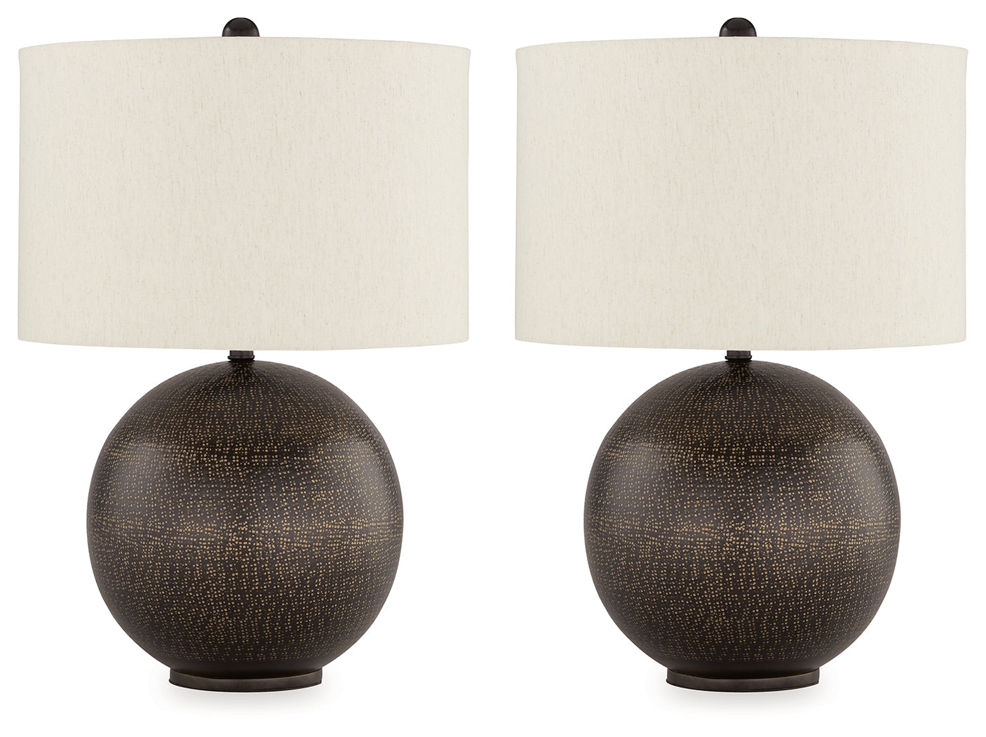 Hambell Black/Gold Table Lamp (Set of 2)- Viva Furn