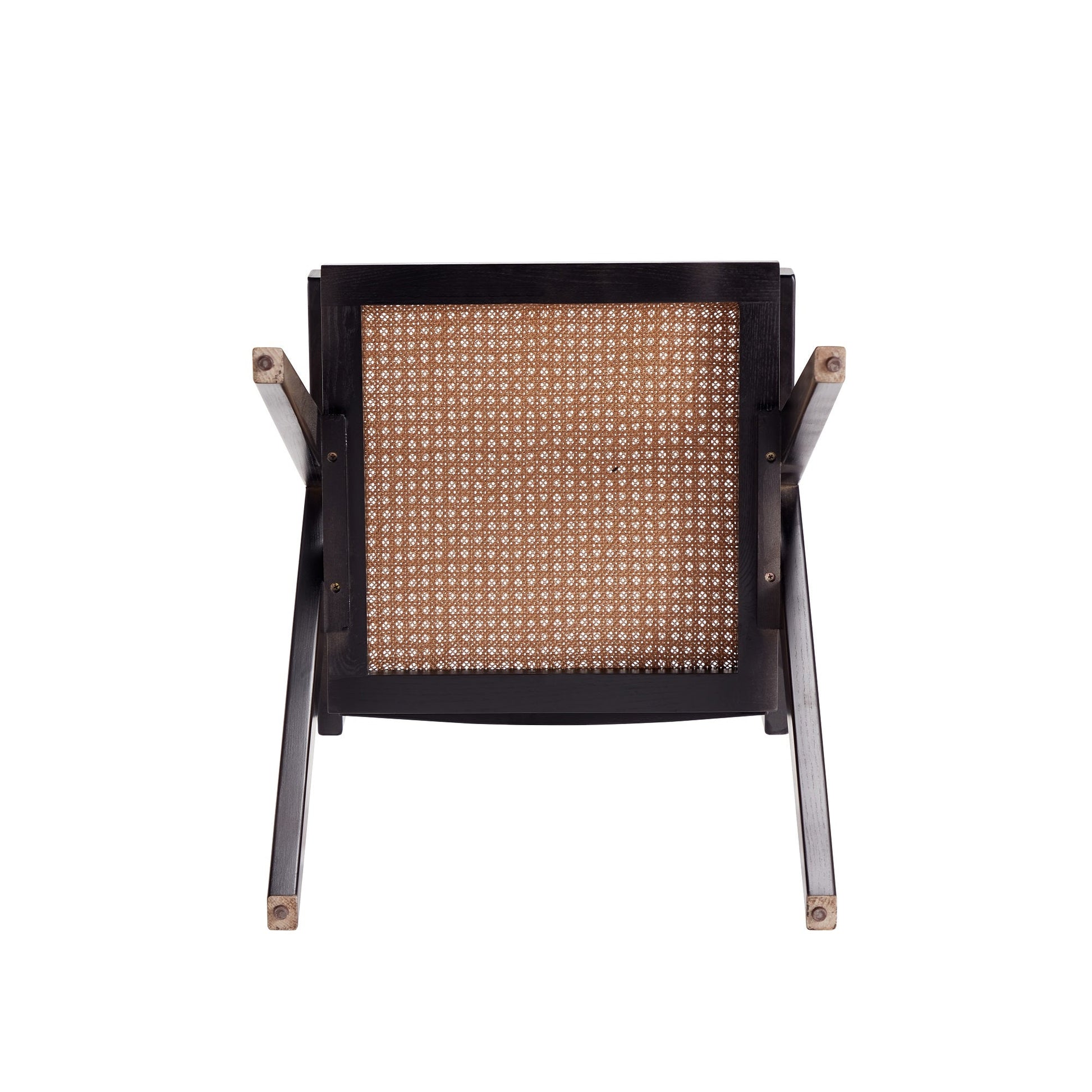 Hamlet Dining Arm Chair in Black and Natural Cane (set of 2) - Ornate Home