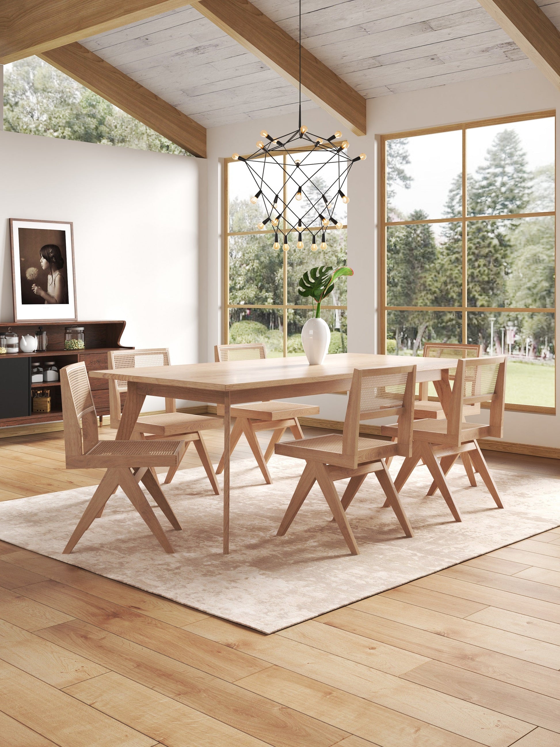Hamlet Dining Chair in Nature Cane (set of 4) - Ornate Home