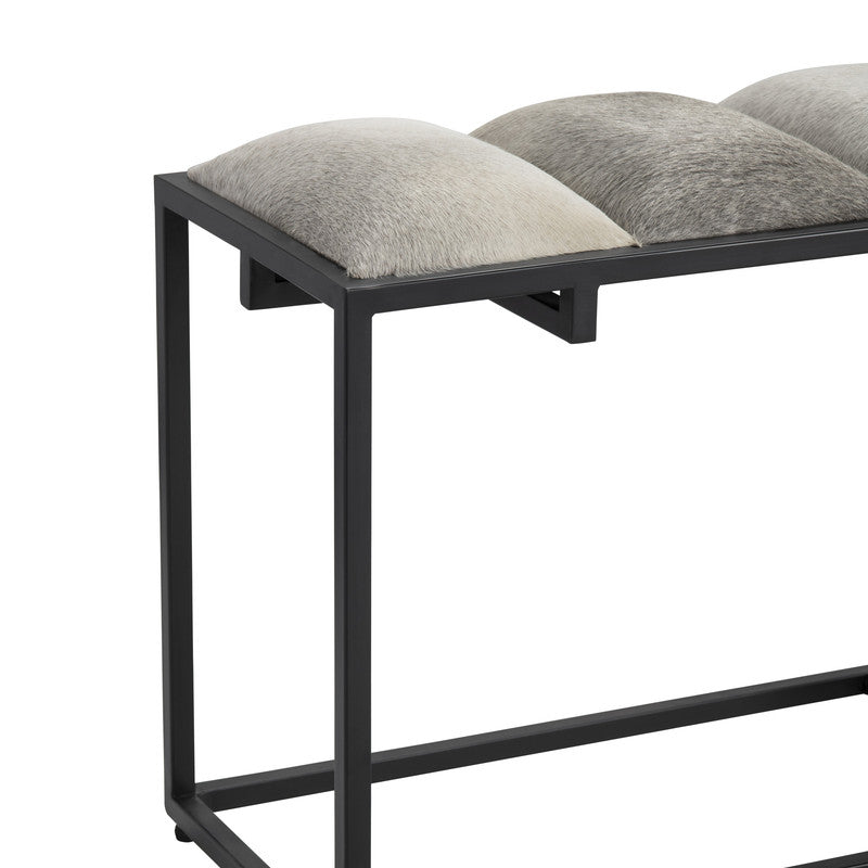 Hampton Black/Gray Bench - Ornate Home