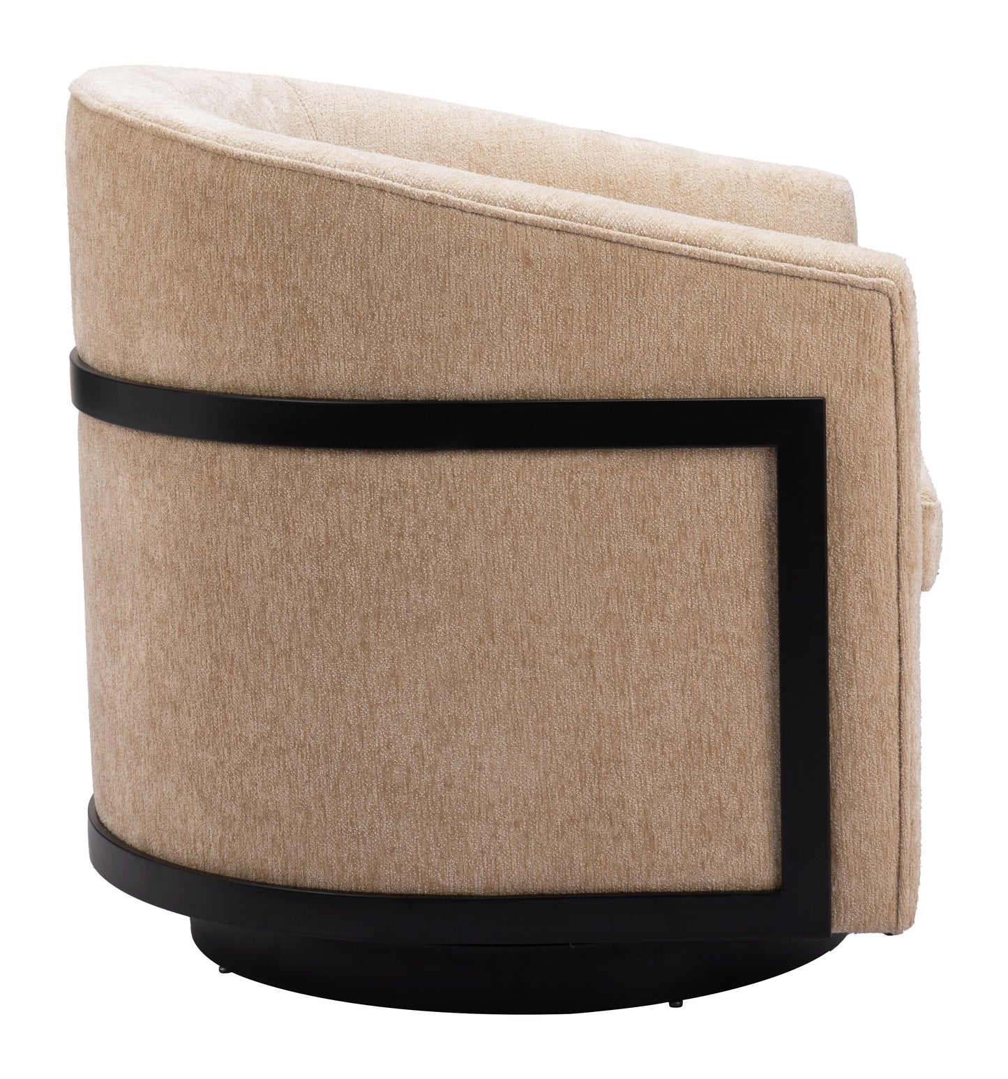 Hanko Golden Beige Swivel Chair - Ornate Home
