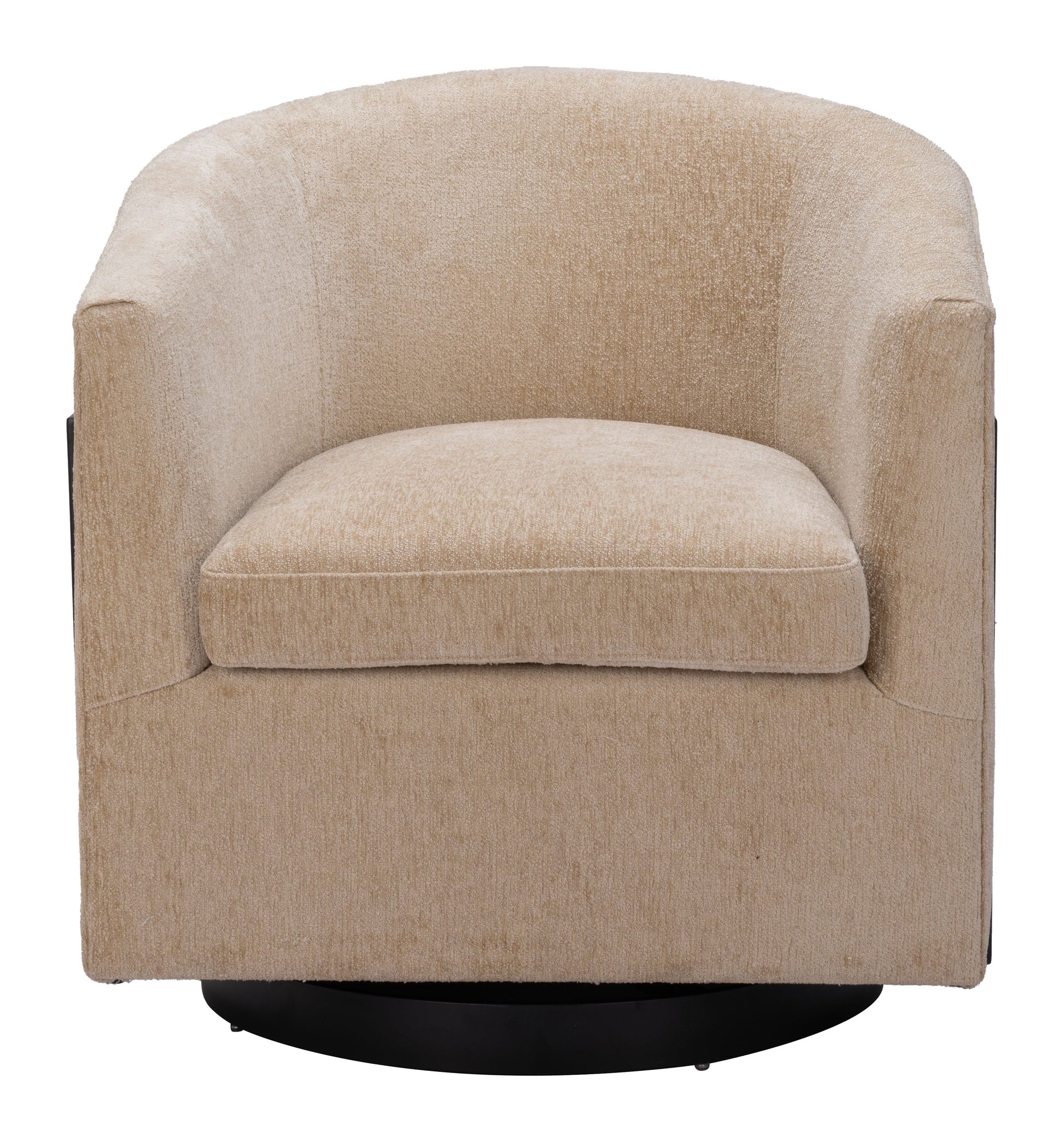 Hanko Golden Beige Swivel Chair - Ornate Home