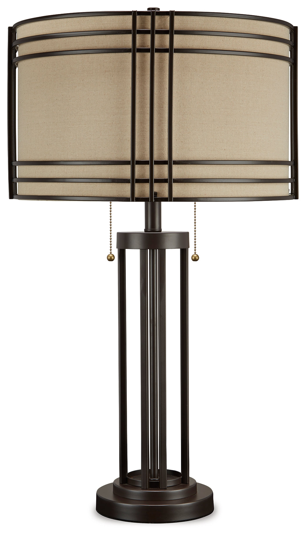 Hanswell Dark Brown Table Lamp (Set of 2)- Viva Furn
