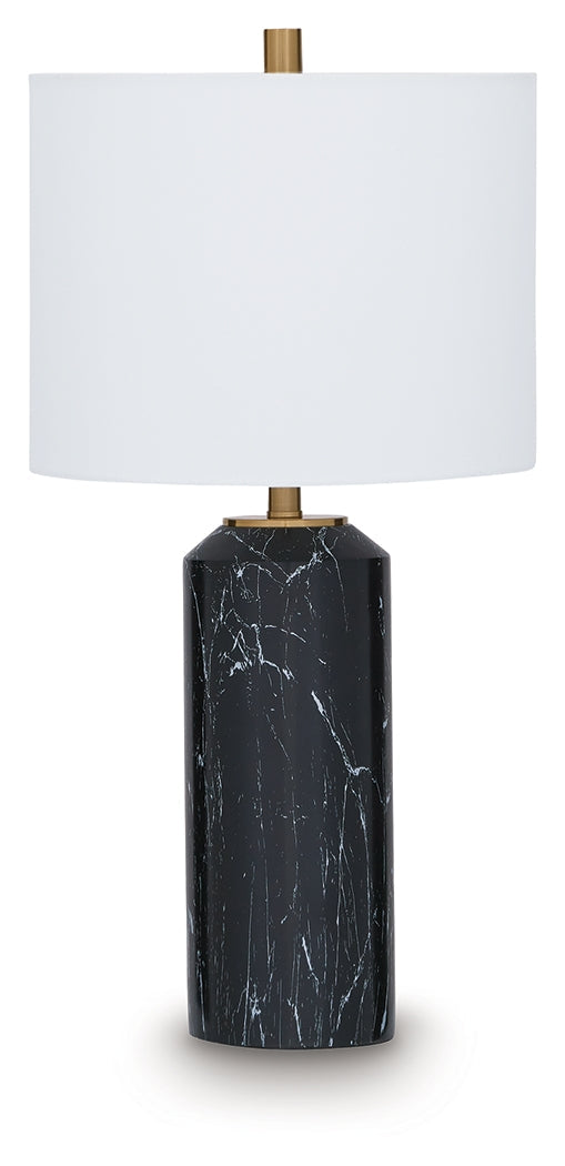 Hanzila Black/Gold Table Lamp- Viva Furn