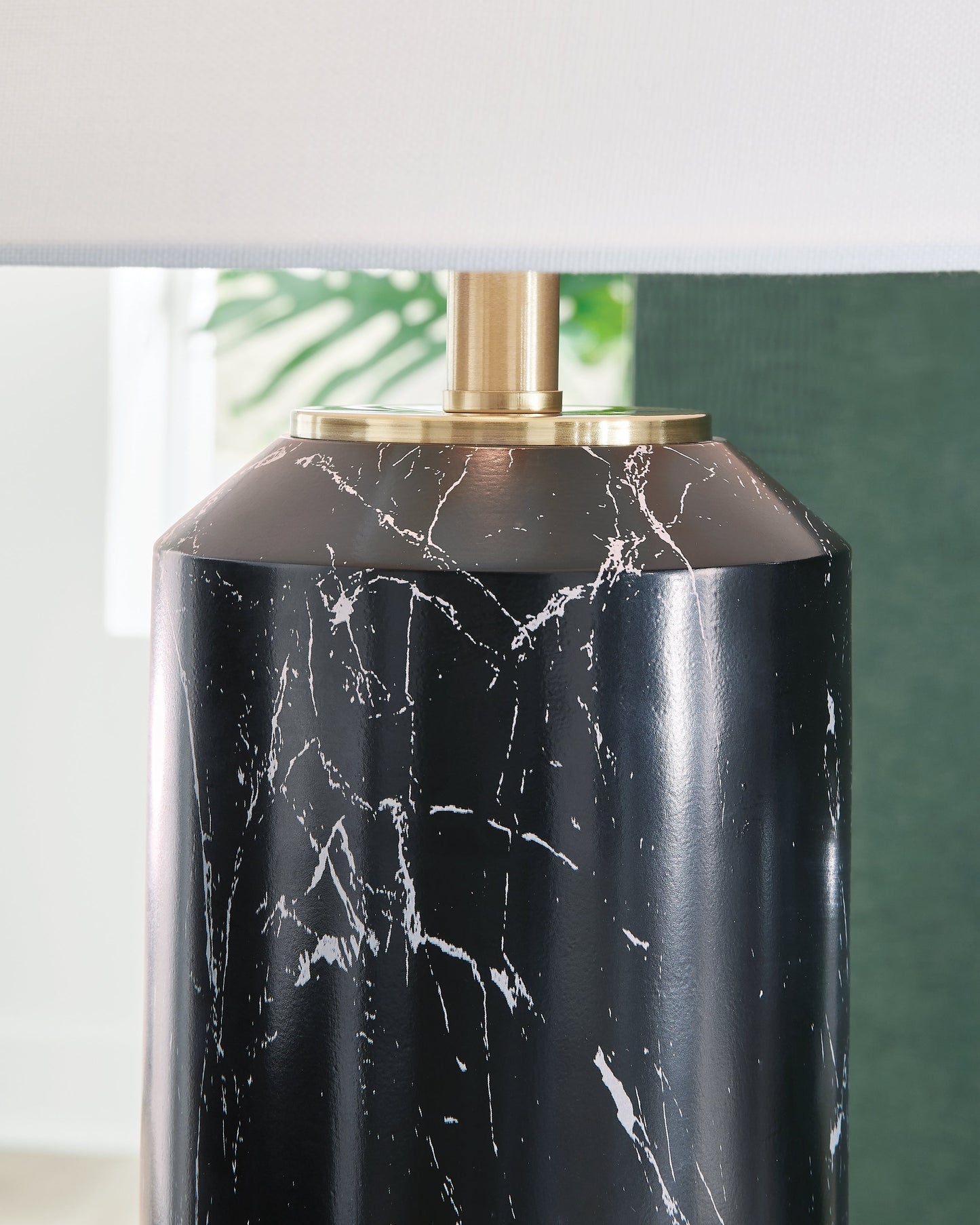 Hanzila Black/Gold Table Lamp- Viva Furn