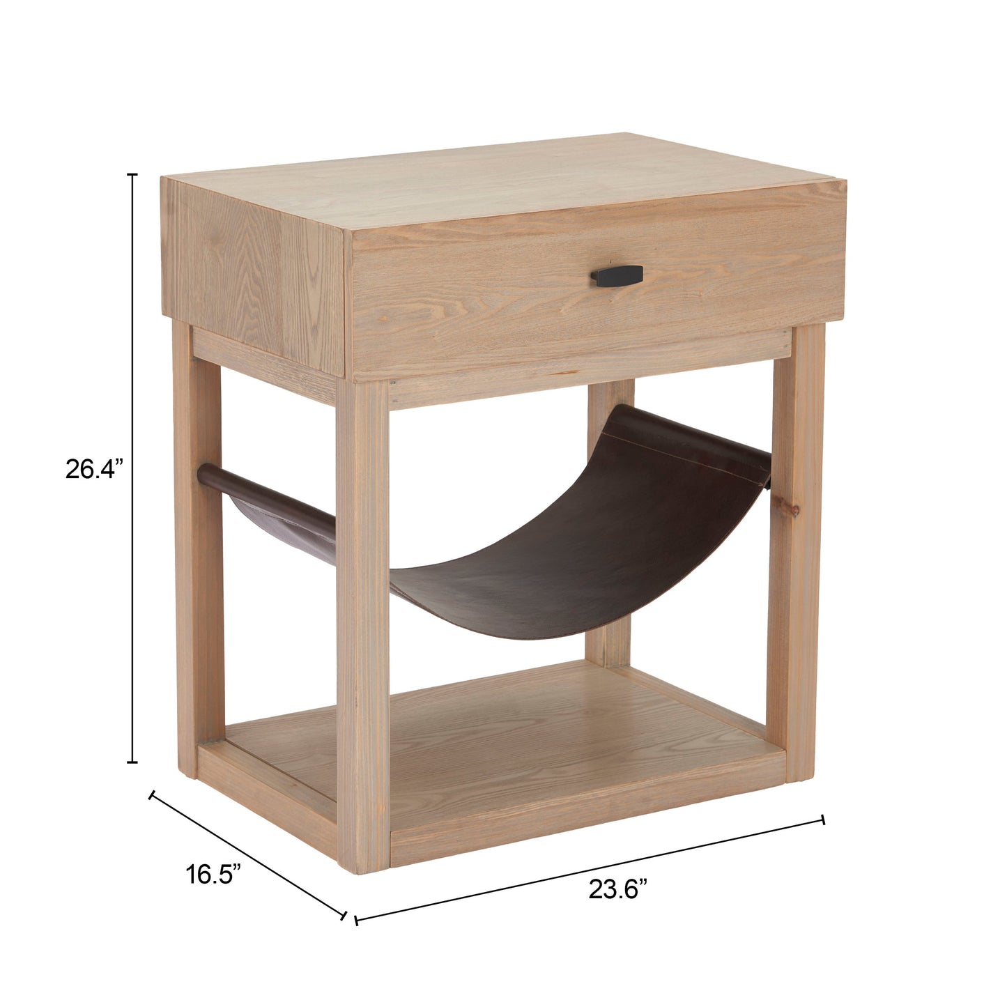 Haram Natural Side Table - Ornate Home