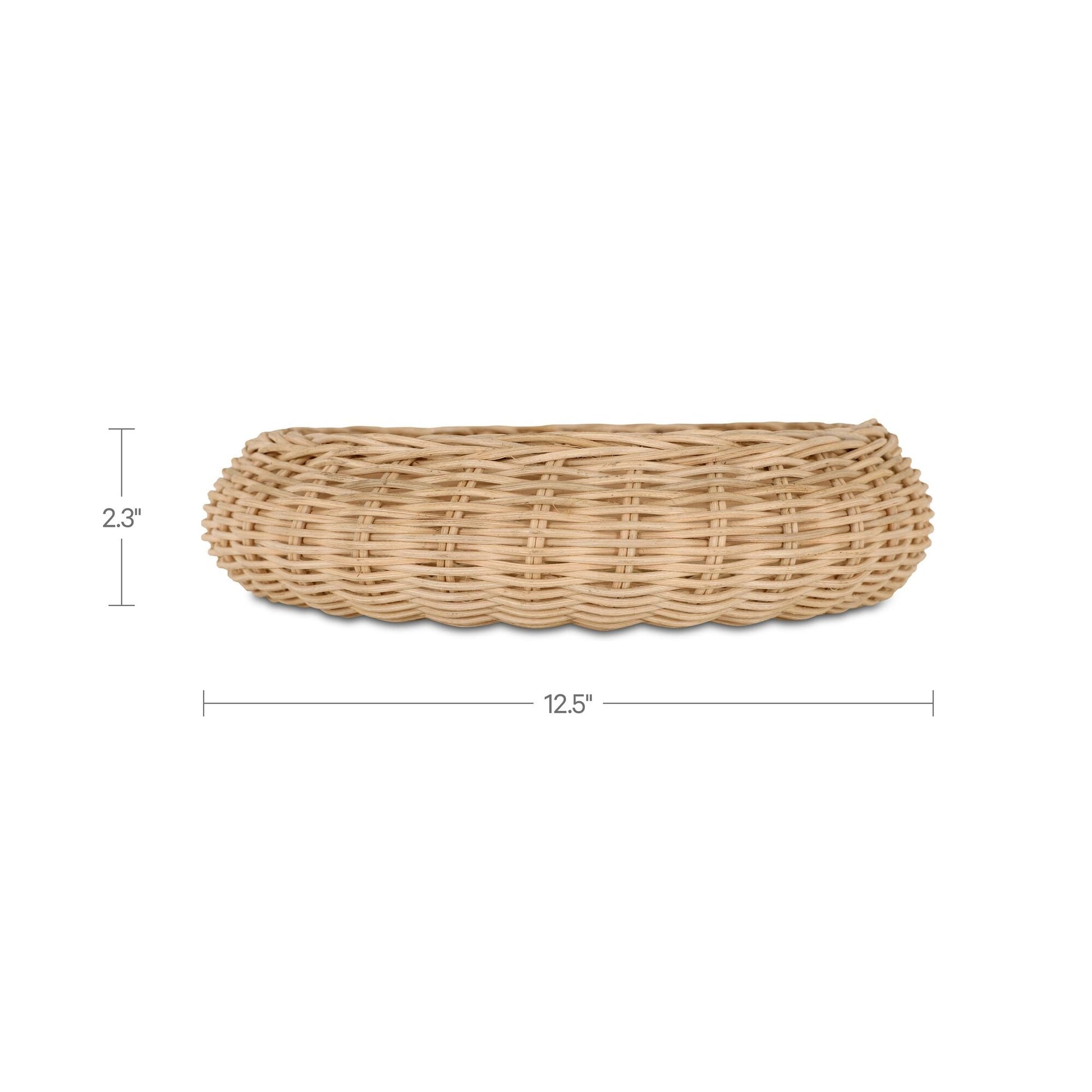 Harding Natural Wicker Bowl - Ornate Home