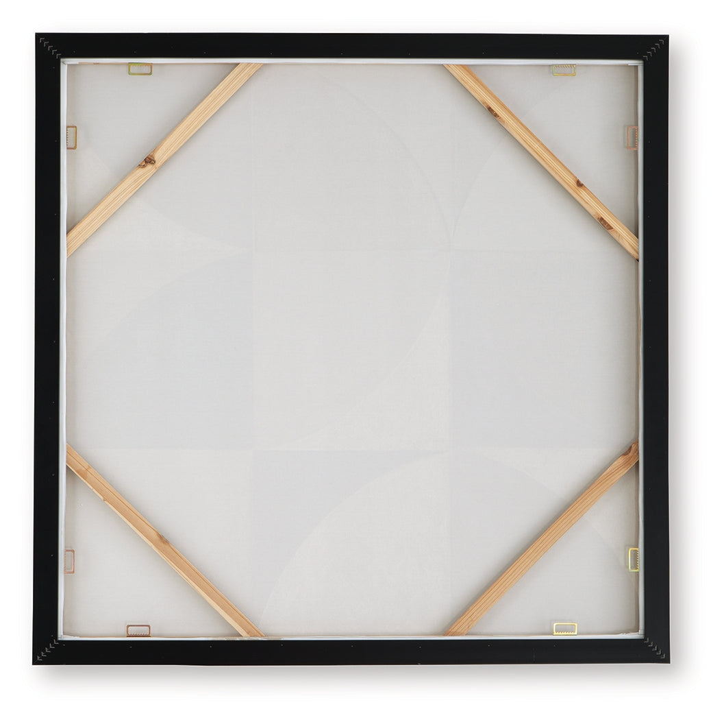 Harelman Tan/Taupe/White Wall Art- Viva Furn