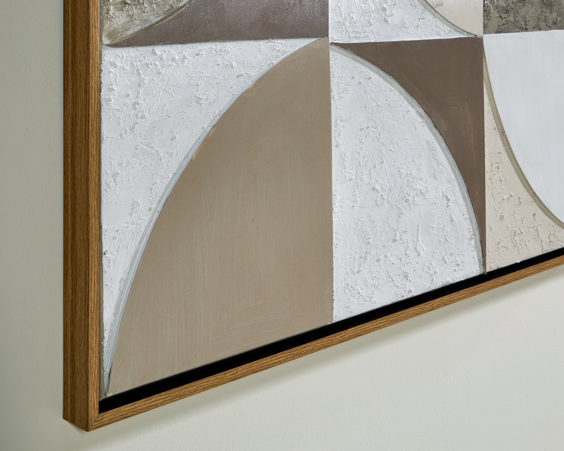 Harelman Tan/Taupe/White Wall Art- Viva Furn
