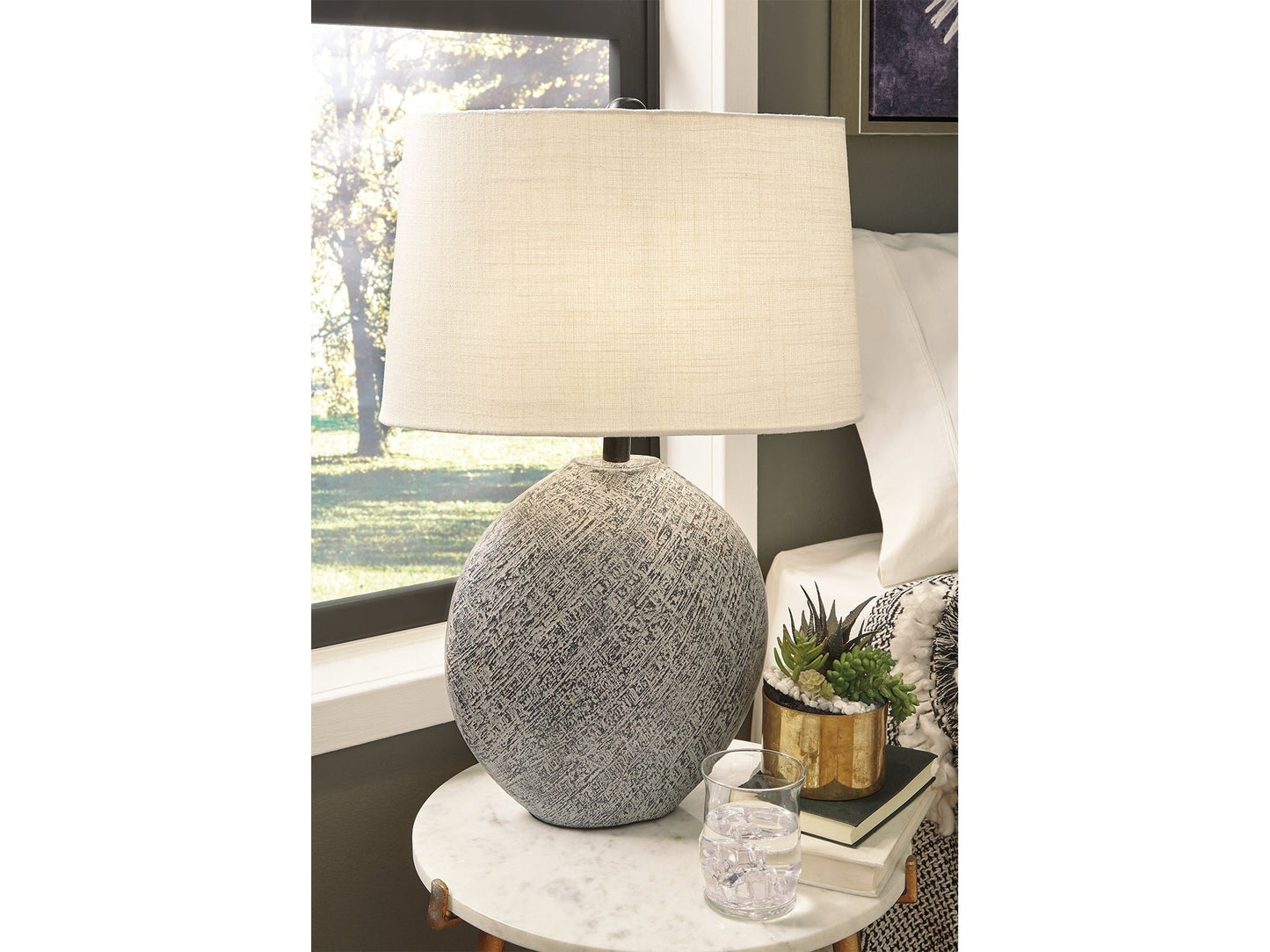 Harif Black Table Lamp (Set of 2)- Viva Furn