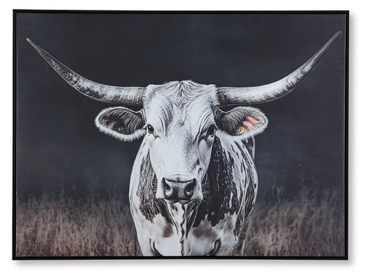 Harlandale Black/White/Brown Wall Art- Viva Furn