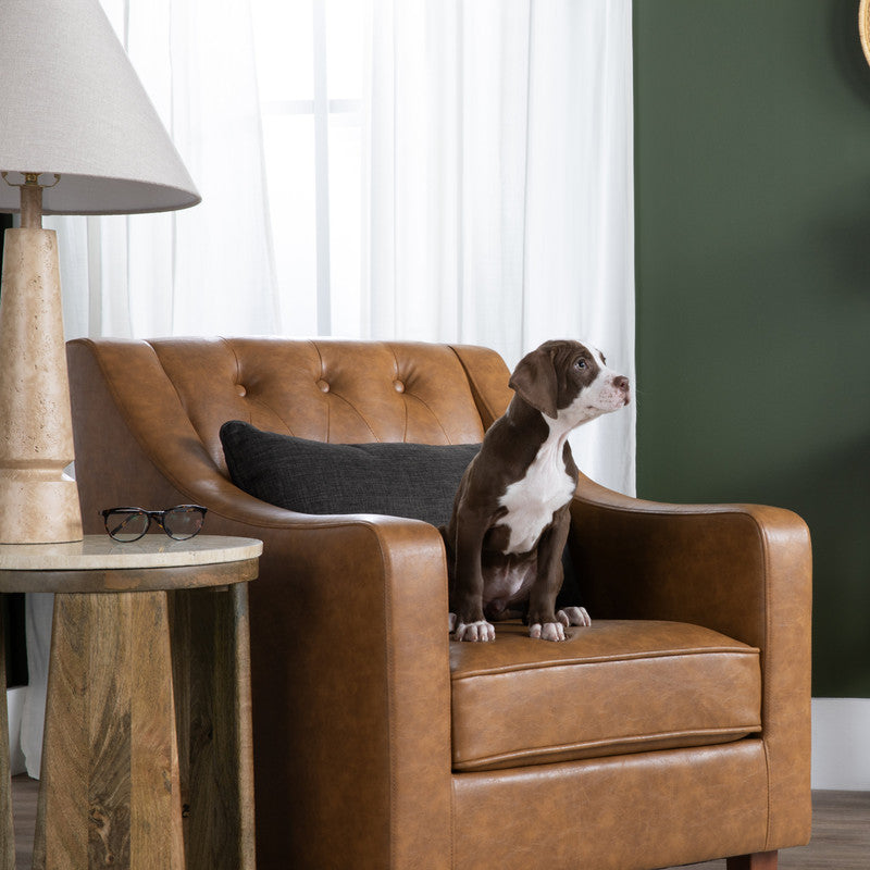 Harmon Brown/Brown Accent Chair - Ornate Home