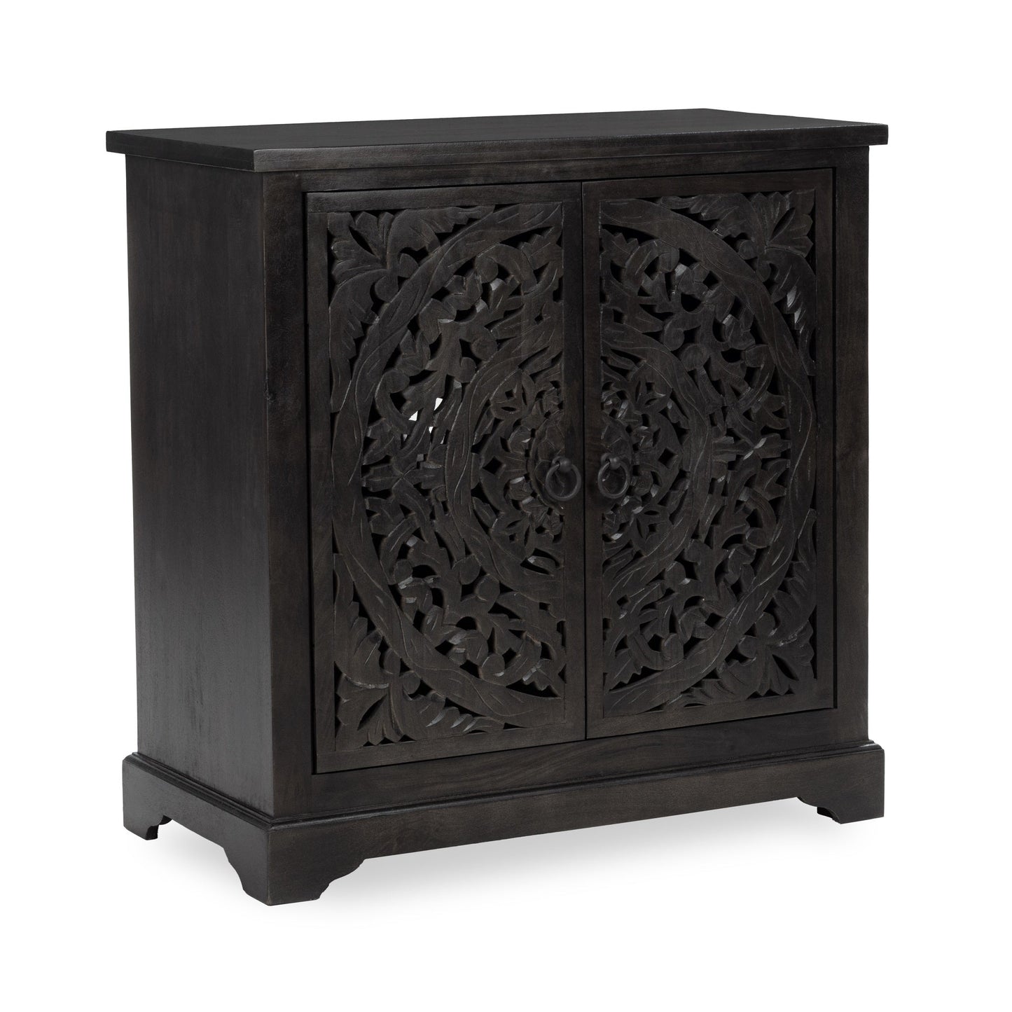 Harmony Harvest Walnut 2 Door Cabinet - Ornate Home