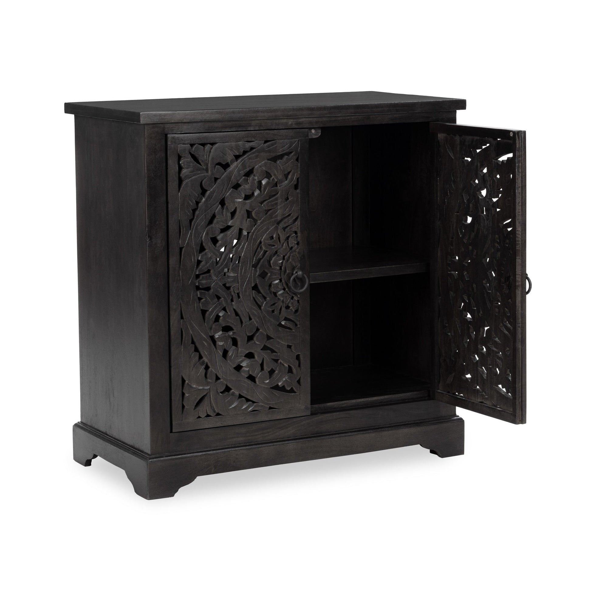 Harmony Harvest Walnut 2 Door Cabinet - Ornate Home