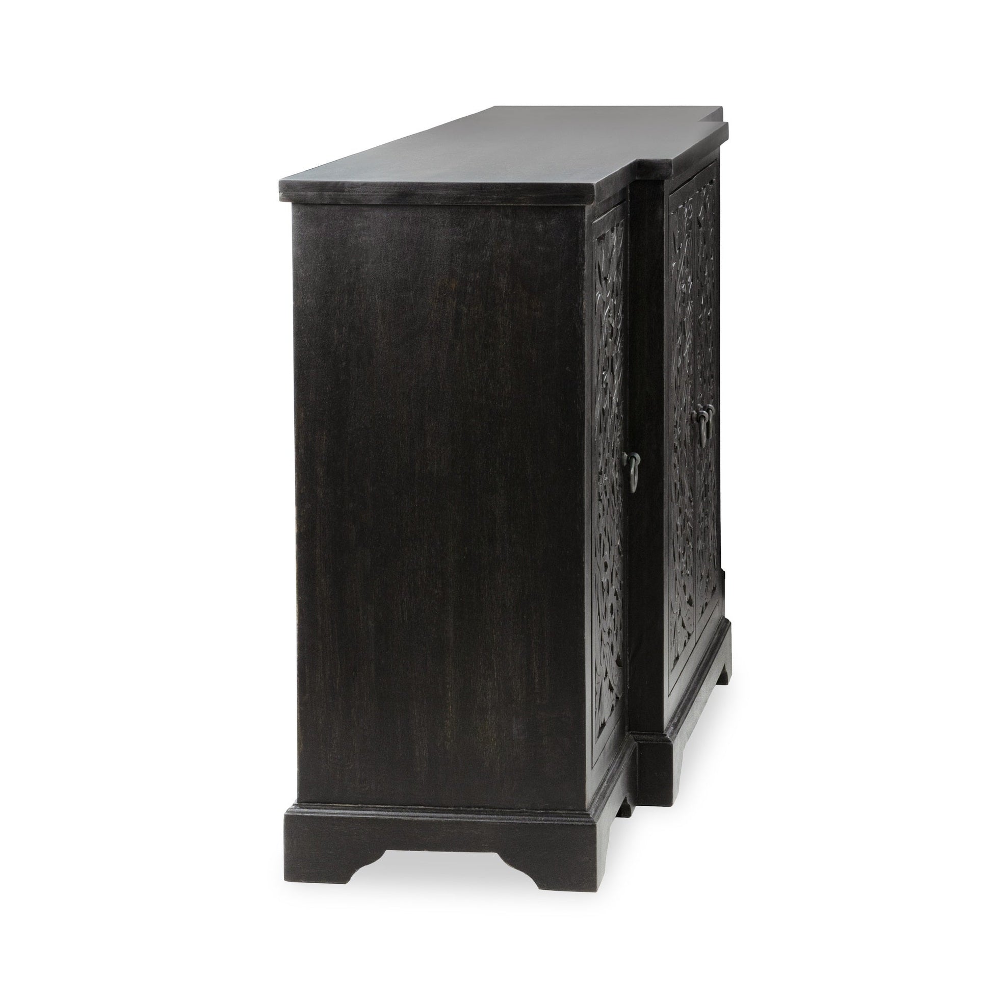 Harmony Harvest Walnut 4 Door Cabinet - Ornate Home