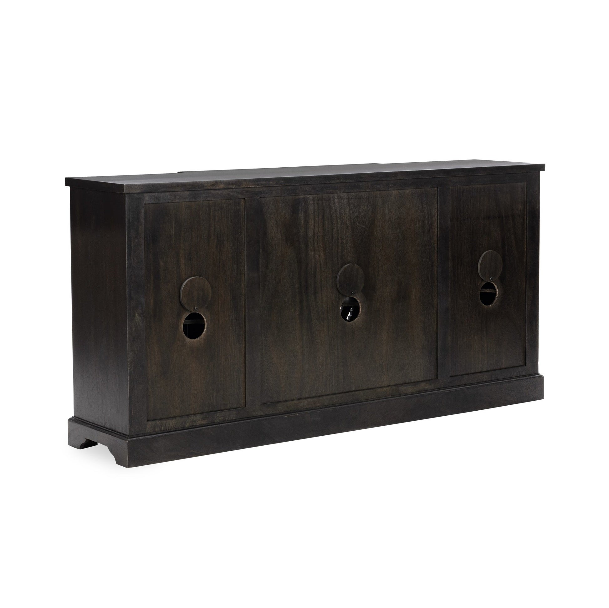 Harmony Harvest Walnut 4 Door Cabinet - Ornate Home