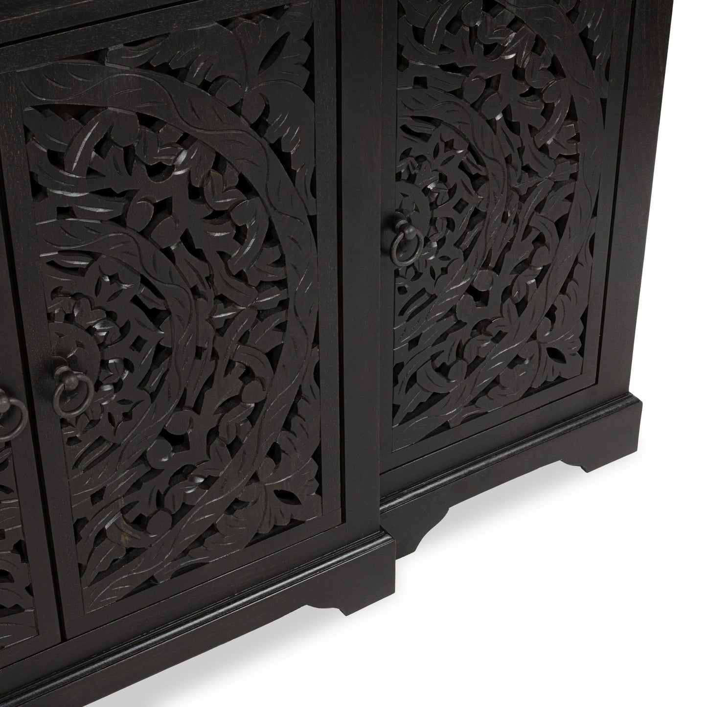 Harmony Harvest Walnut 4 Door Cabinet - Ornate Home