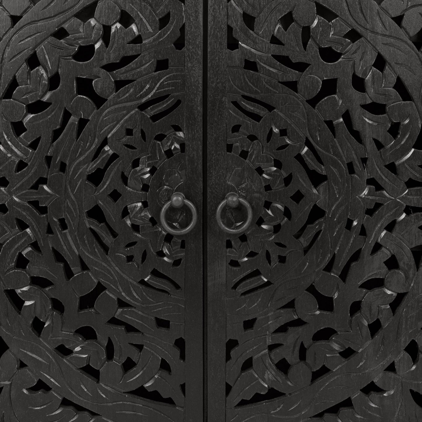 Harmony Harvest Walnut 4 Door Cabinet - Ornate Home