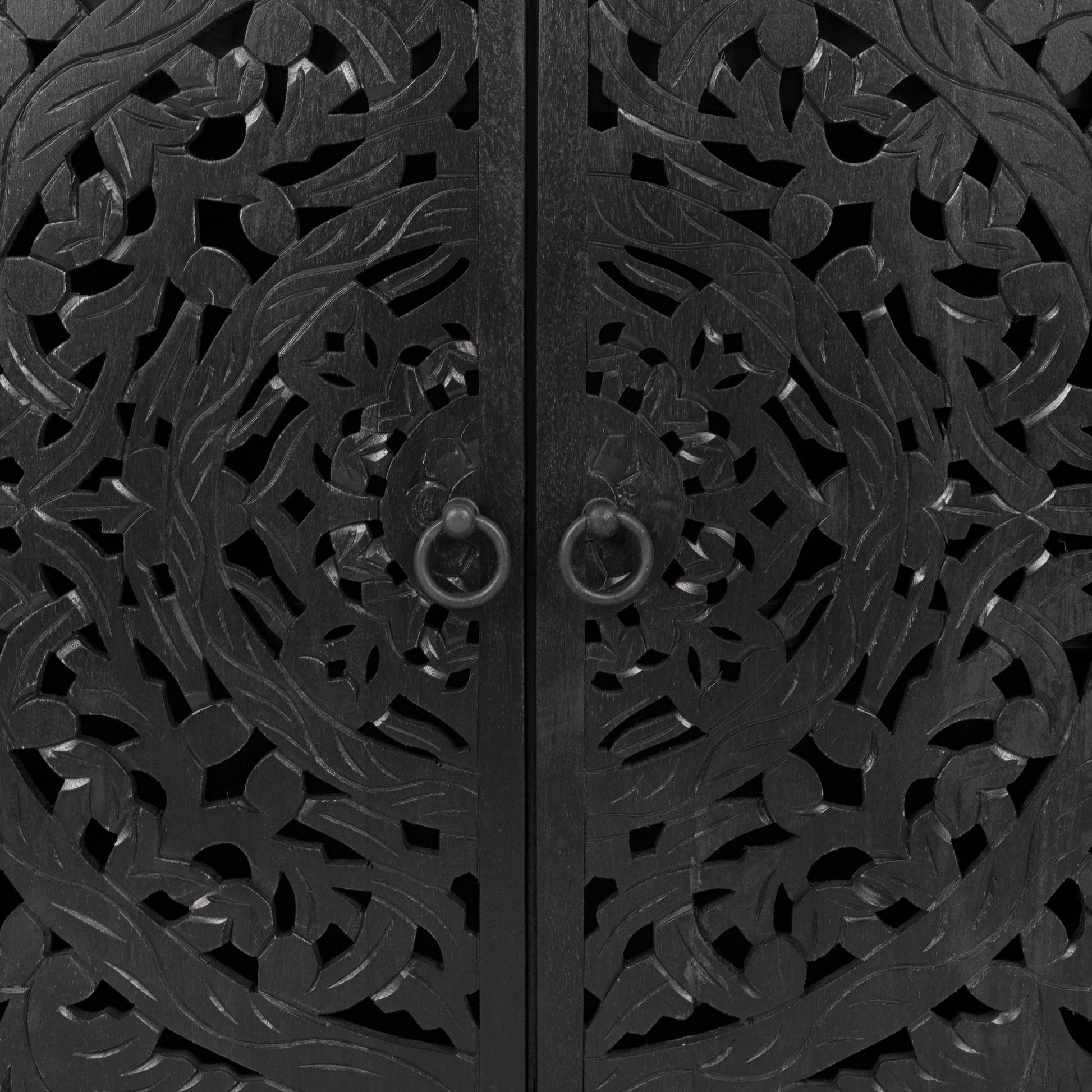 Harmony Harvest Walnut 4 Door Cabinet - Ornate Home