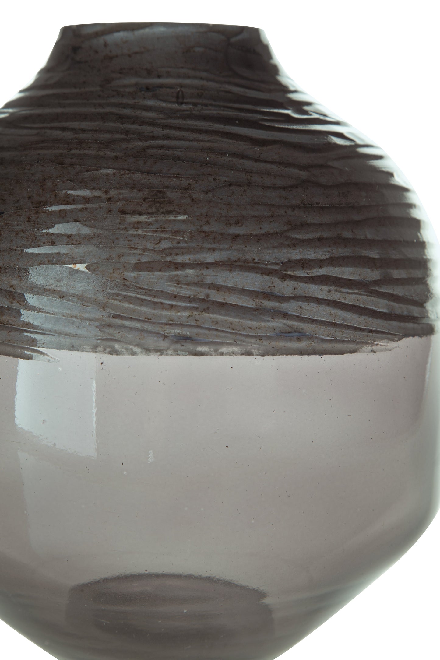 Harpwick Iridescent Gray Vase- Viva Furn