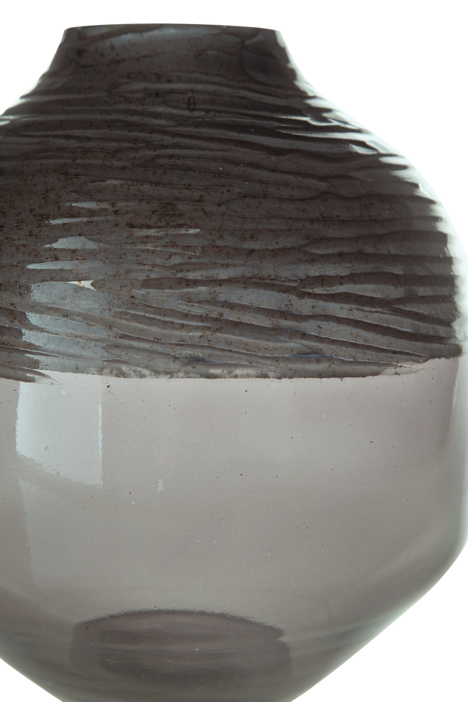 Harpwick Iridescent Gray Vase- Viva Furn