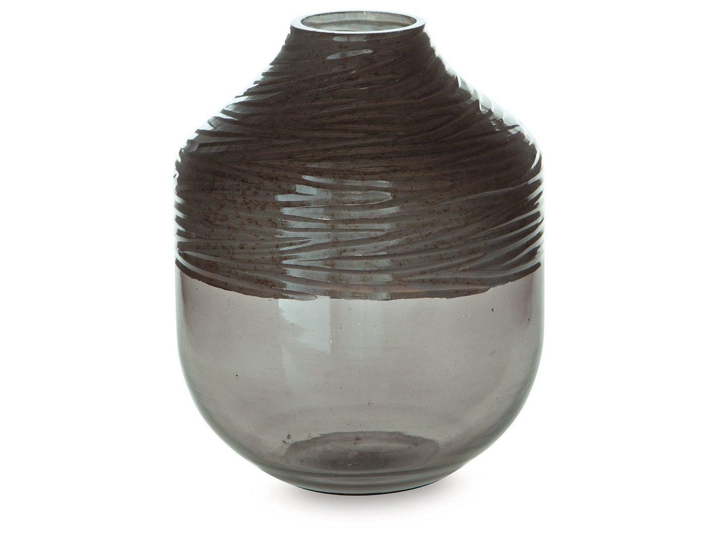 Harpwick Iridescent Gray Vase- Viva Furn