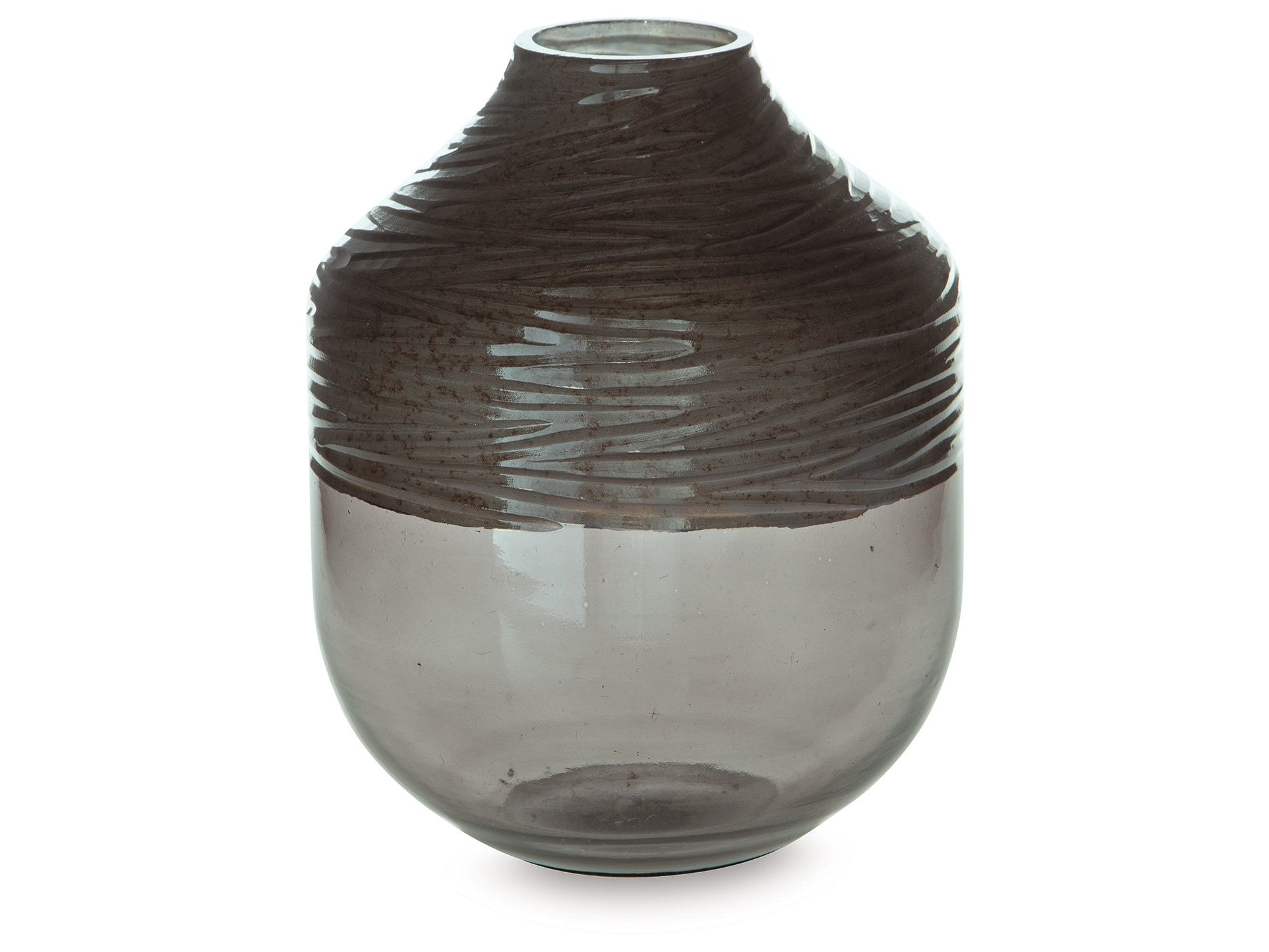 Harpwick Iridescent Gray Vase- Viva Furn
