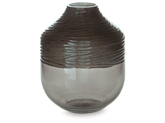 Harpwick Iridescent Gray Vase- Viva Furn
