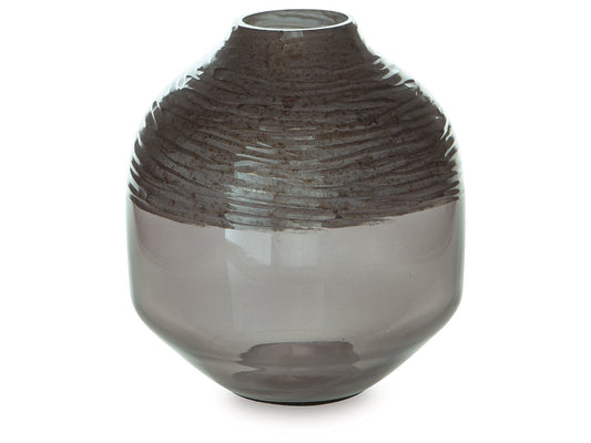 Harpwick Iridescent Gray Vase- Viva Furn