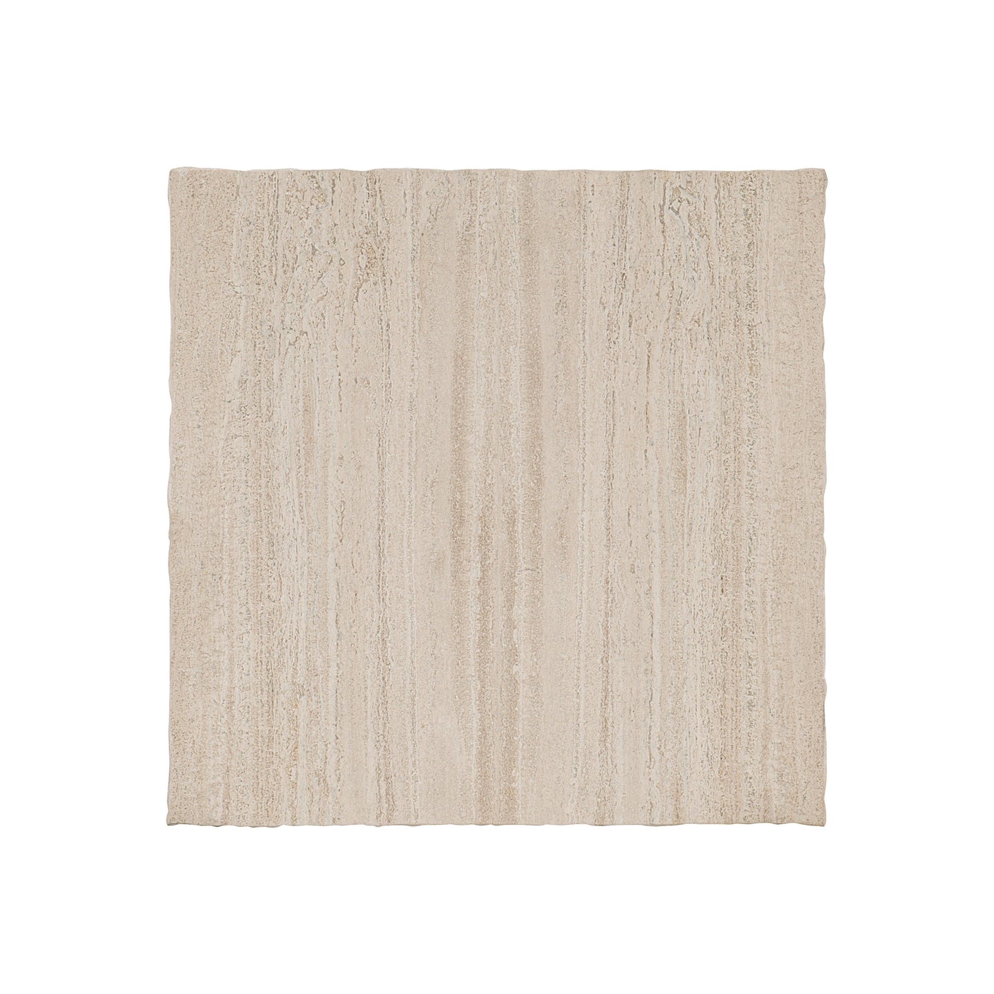 Hathaway Square White Travertine/Oil-Rubbed Bronze Side Table - Ornate Home