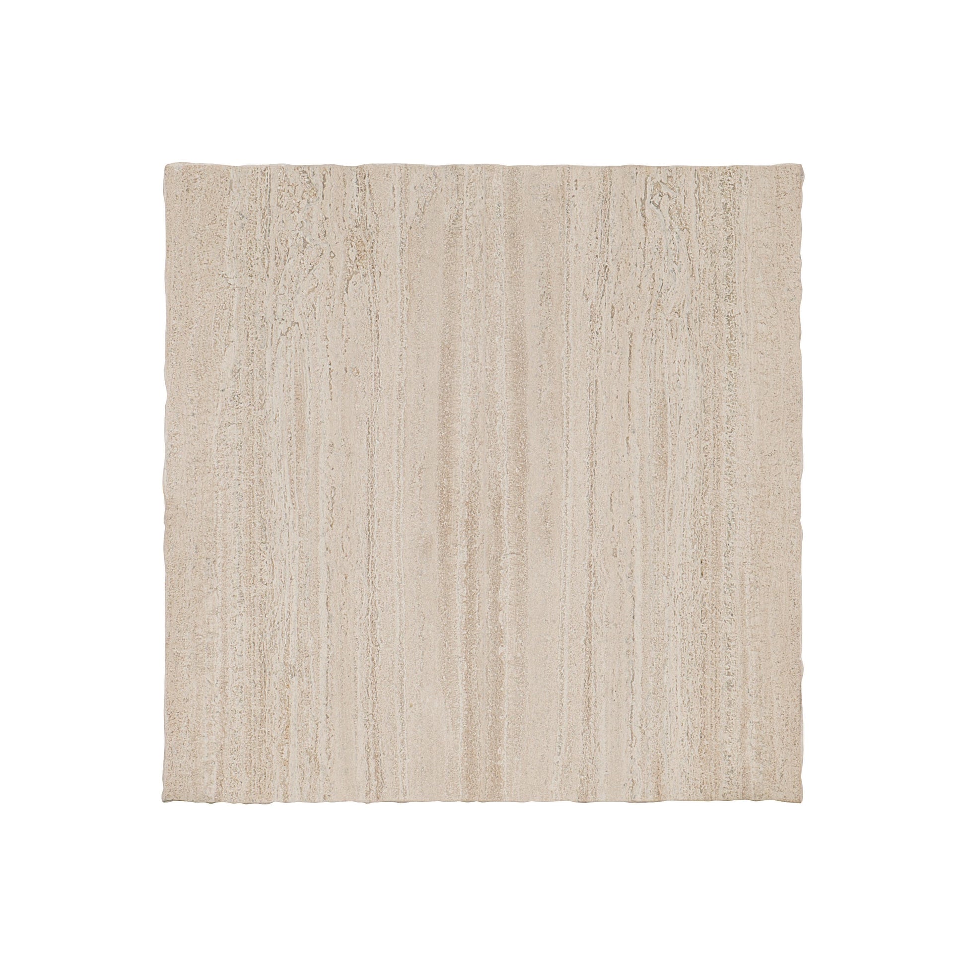 Hathaway Square White Travertine/Oil-Rubbed Bronze Side Table - Ornate Home