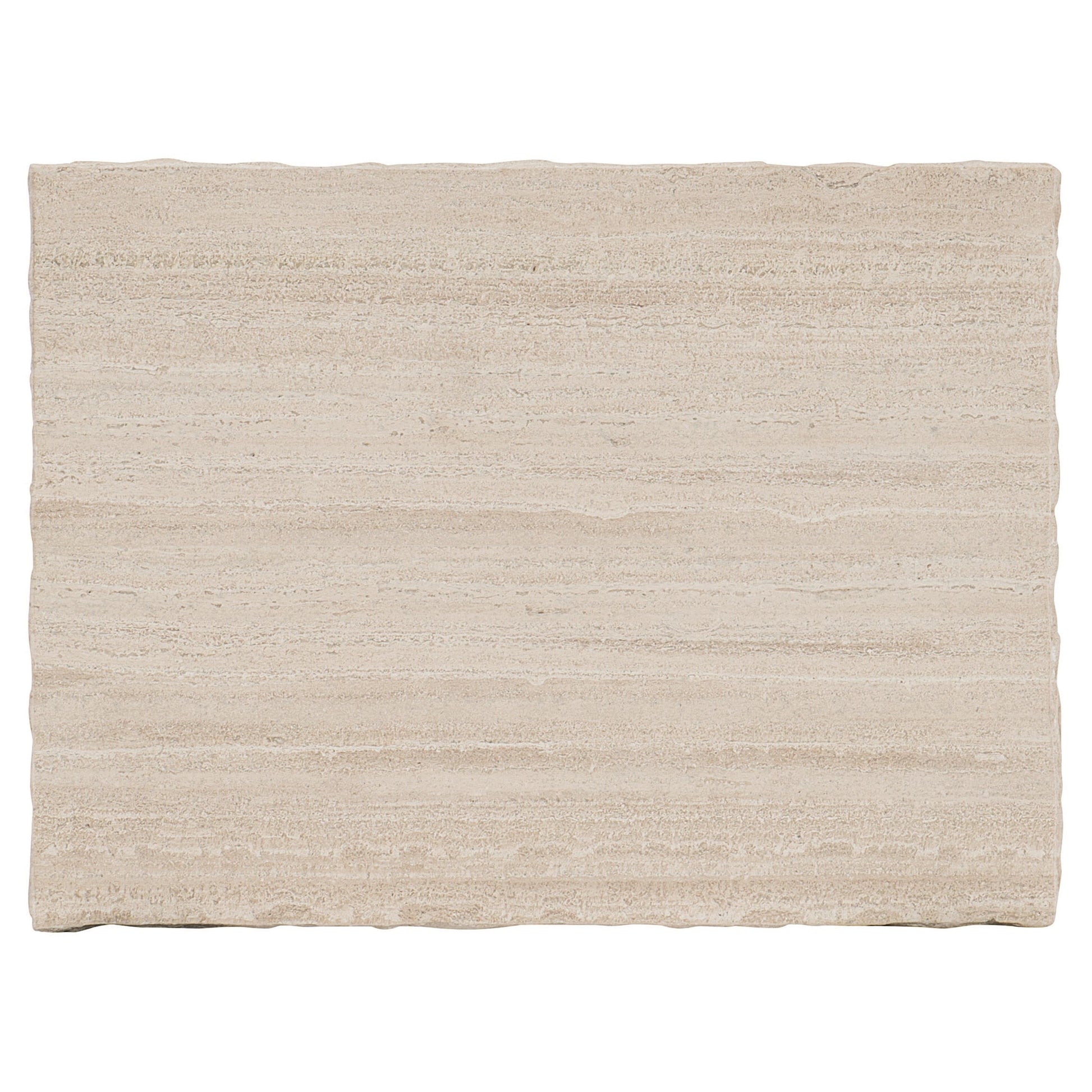 Hathaway White Travertine/Oil-Rubbed Bronze Cocktail Table - Ornate Home