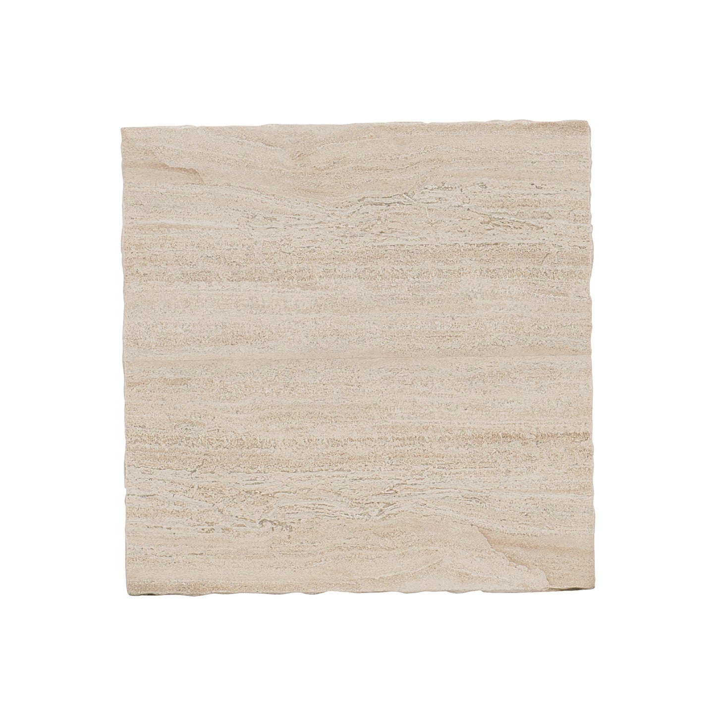 Hathaway White Travertine/Oil-Rubbed Bronze Cocktail Table - Ornate Home