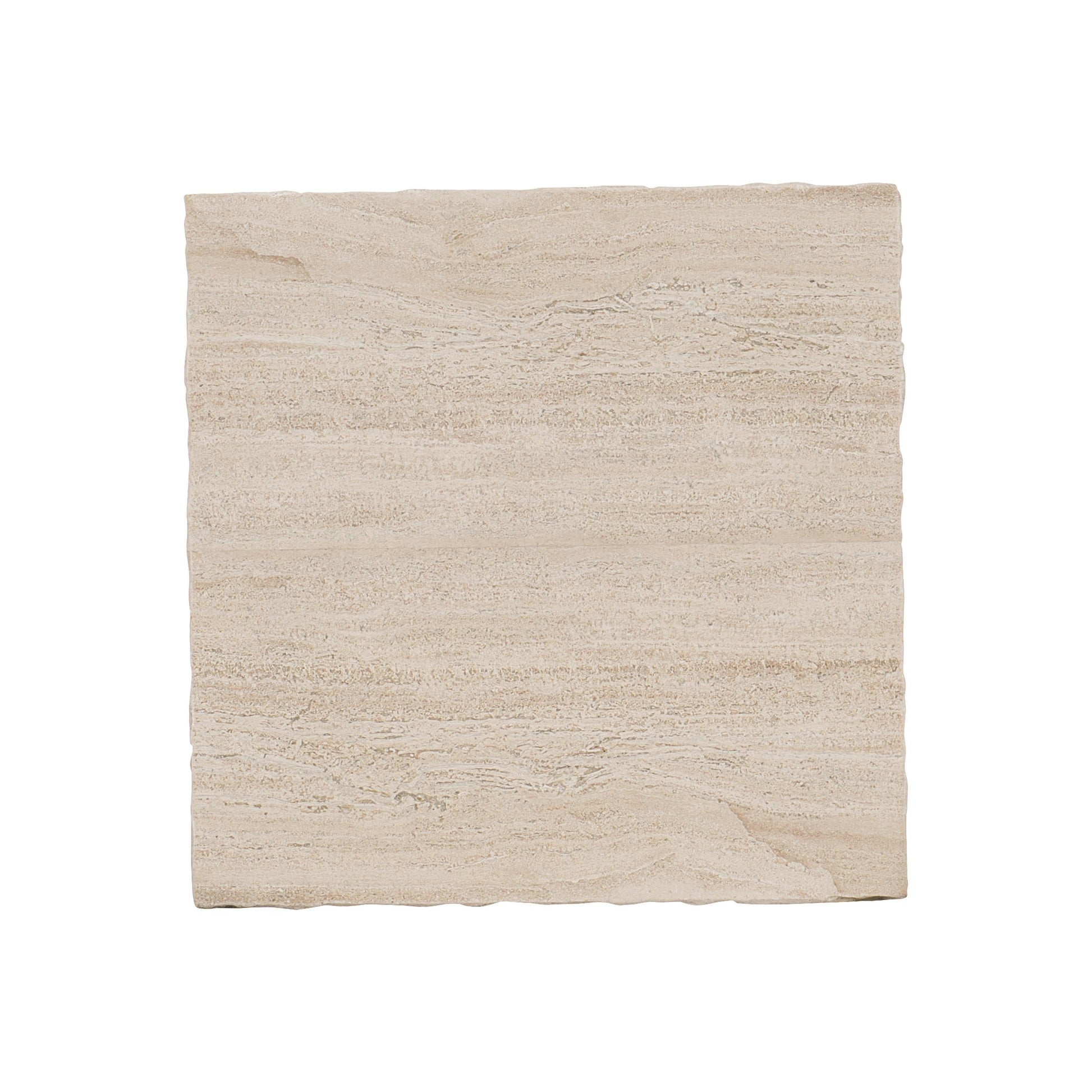 Hathaway White Travertine/Oil-Rubbed Bronze Cocktail Table - Ornate Home