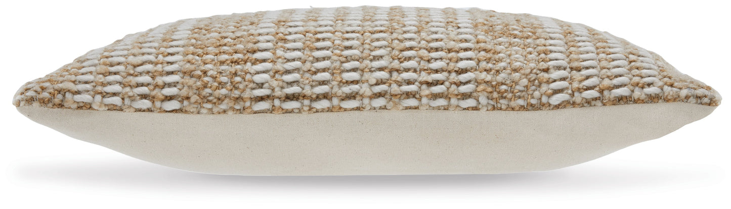Hathby Tan/White Pillow- Viva Furn