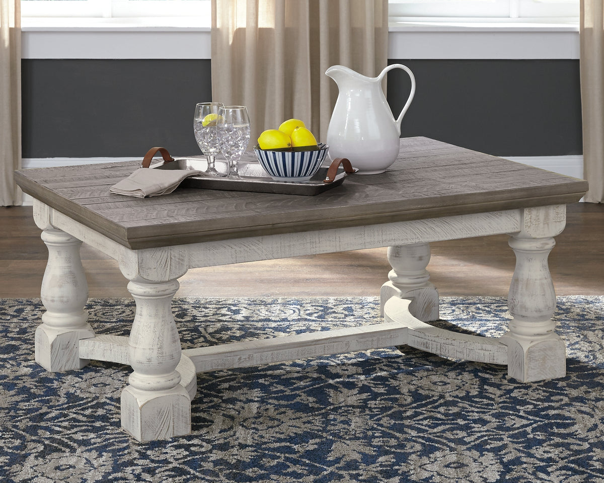 Havalance Gray/White Coffee Table and 2 End Tables - Ornate Home
