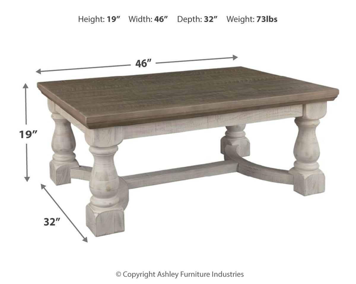 Havalance Gray/White Coffee Table and 2 End Tables - Ornate Home