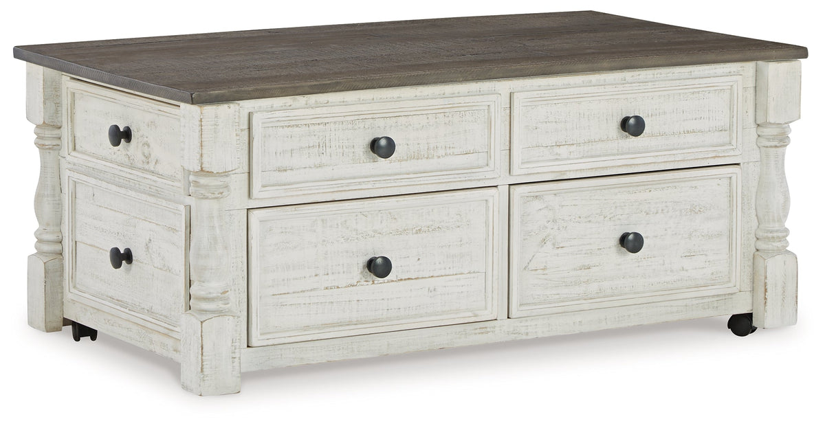 Havalance White/Gray Lift Top Coffee Table and 2 End Tables - Ornate Home