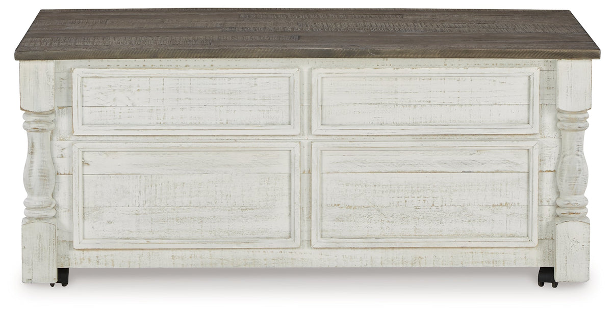 Havalance White/Gray Lift Top Coffee Table and 2 End Tables - Ornate Home