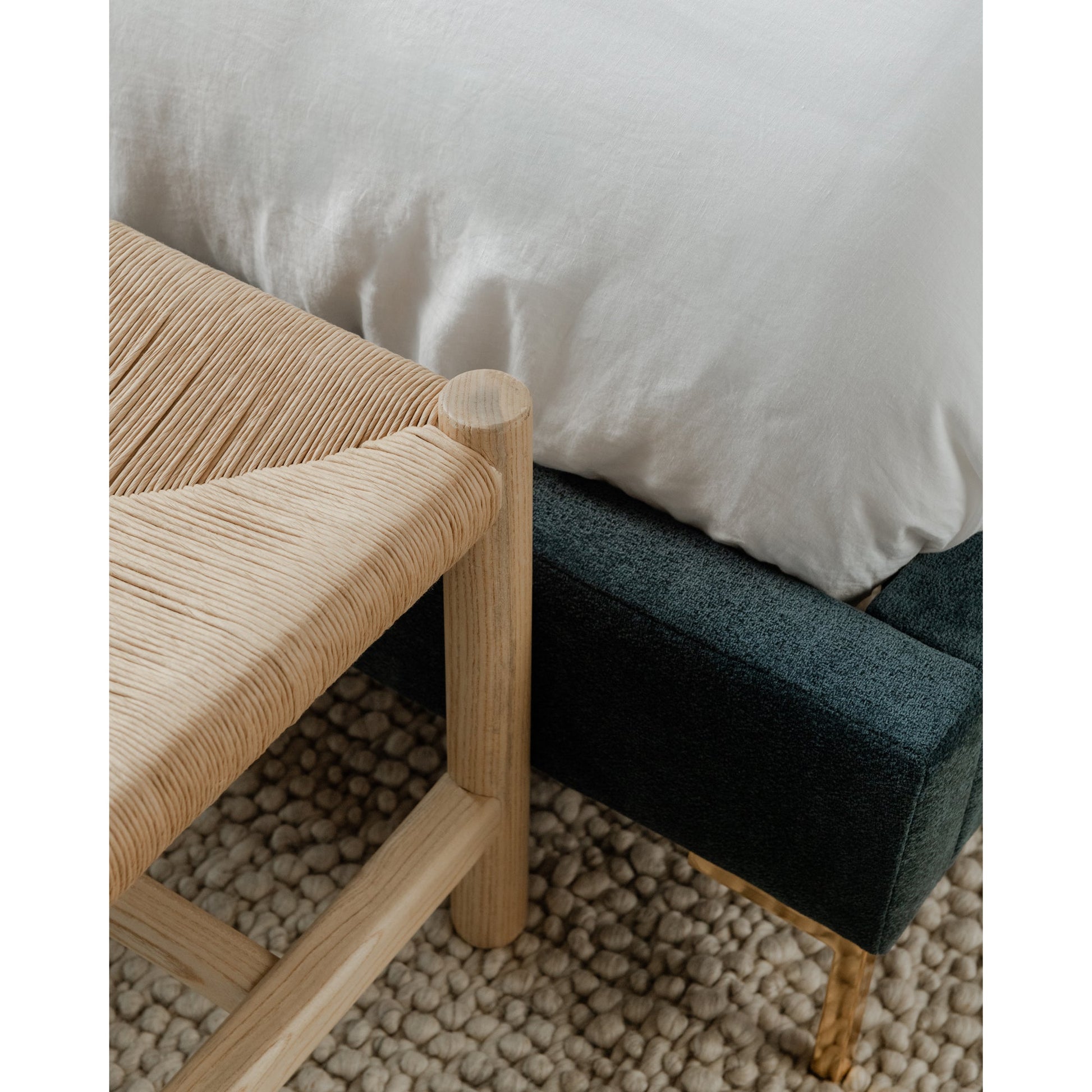 Hawthorn Natural Small Bench - Ornate Home