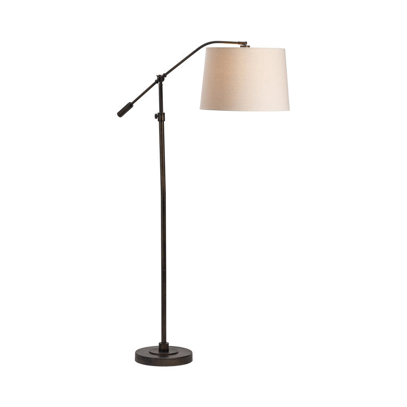Healy Black Articulating Adjustable Floor Lamp - Ornate Home