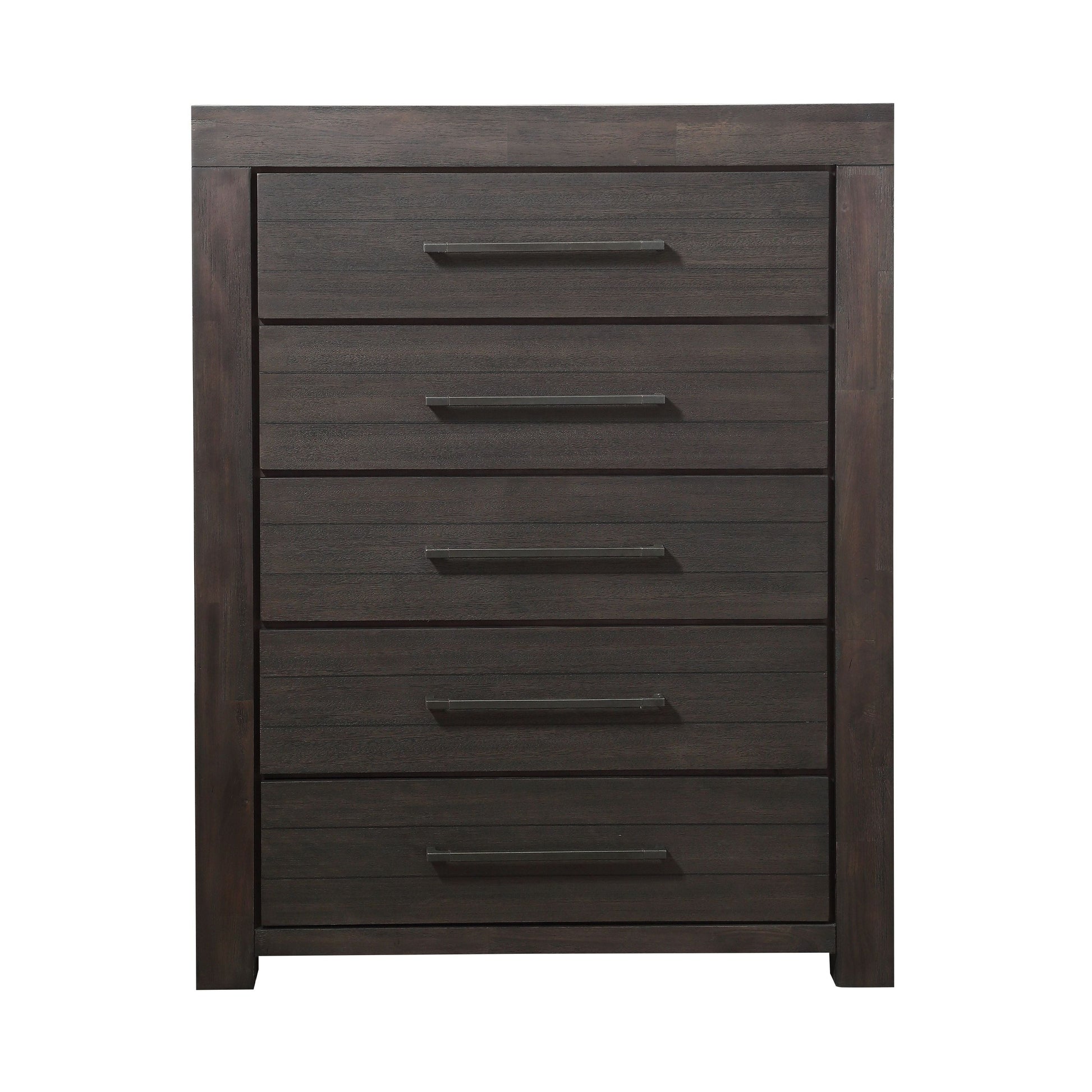 Heath Five Drawer Chest in Basalt Grey - Ornate Home