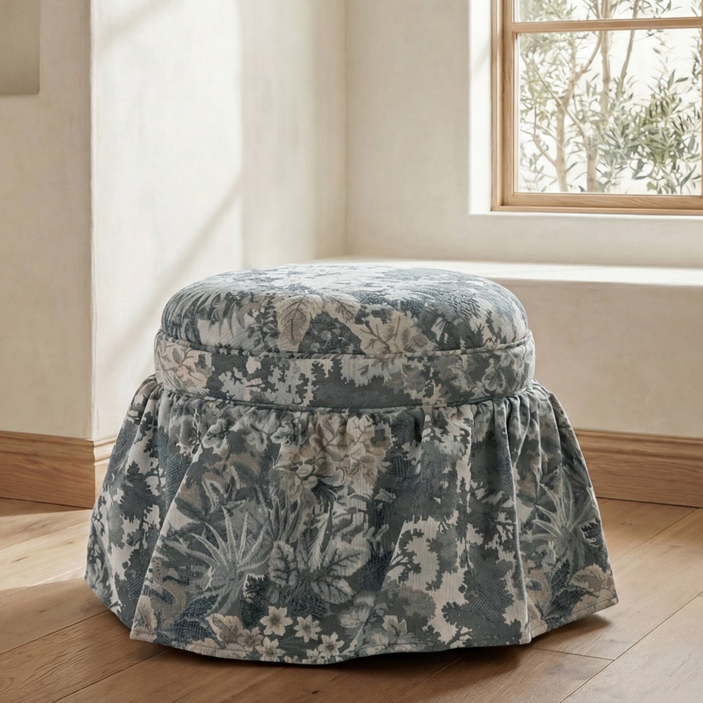 Heidi Tapestry Storage Ottoman - Ornate Home