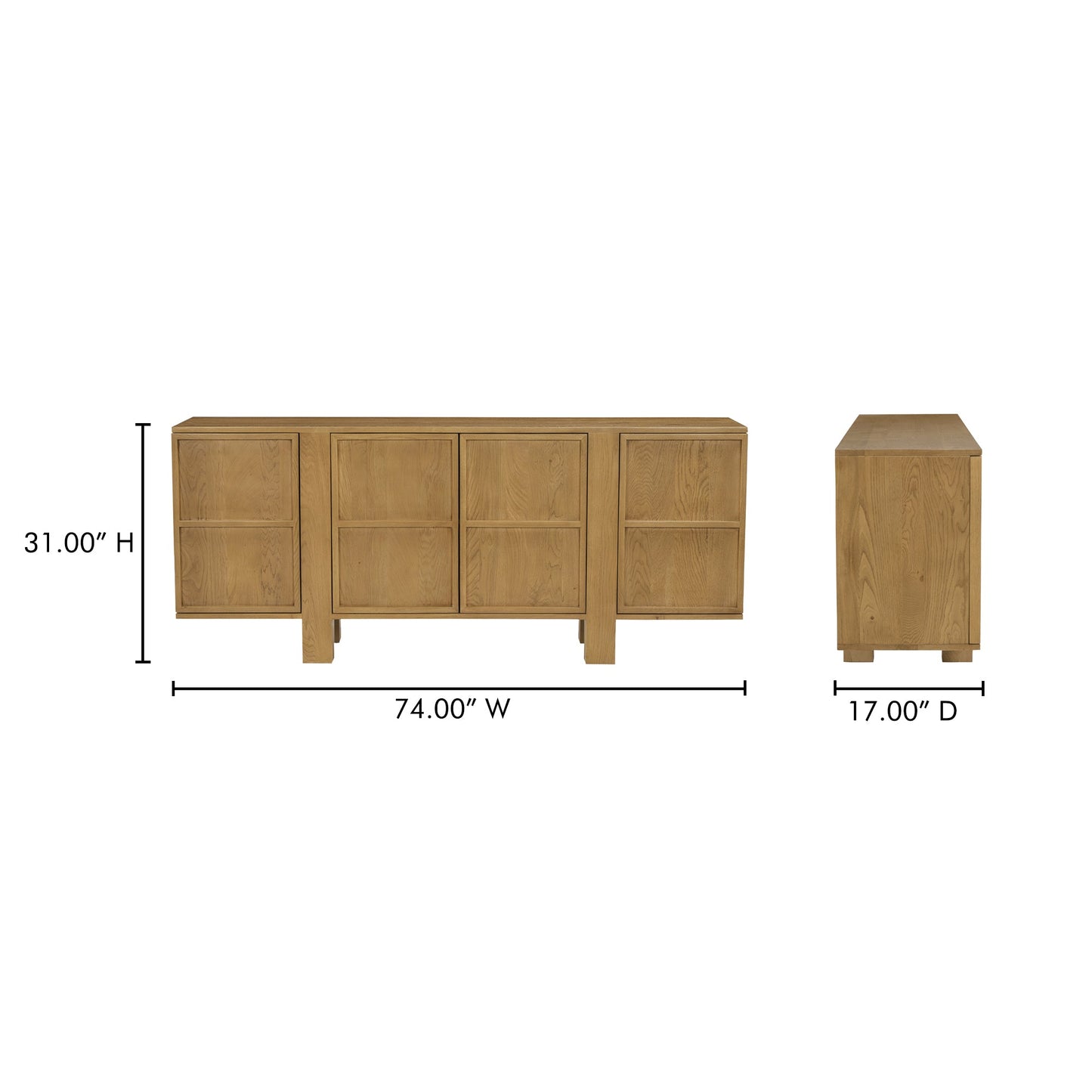 Henley Brown Sideboard - Ornate Home