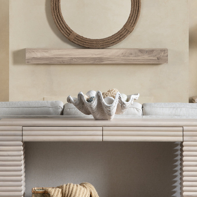 Henley White Resin Shell Sculpture - Ornate Home