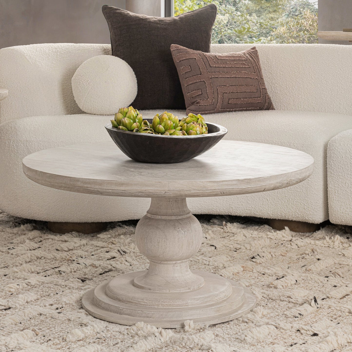 Hera Creamwood Coffee Table - Ornate Home