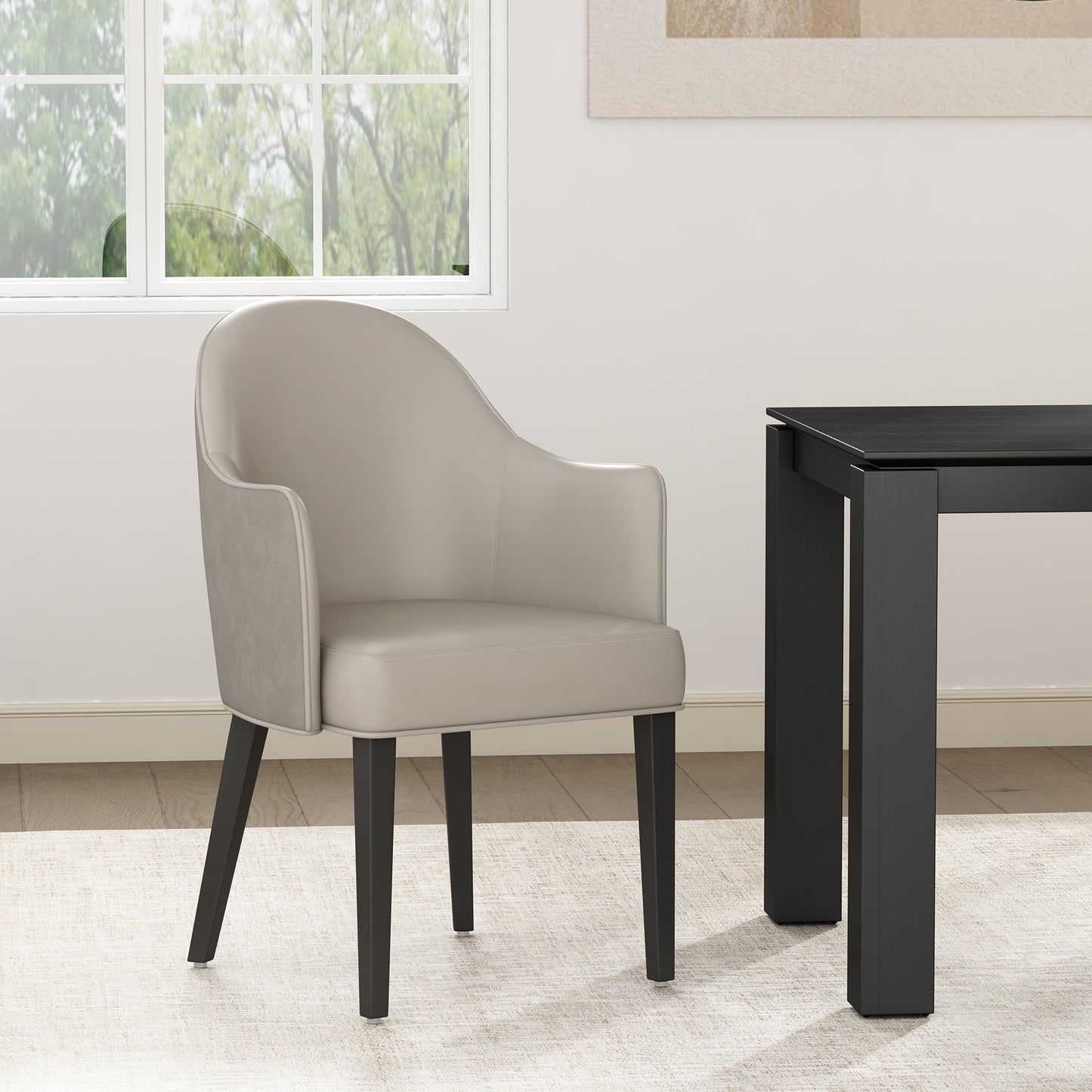 Hillman Dining Armchair 2.0 in Light Grey - Ornate Home
