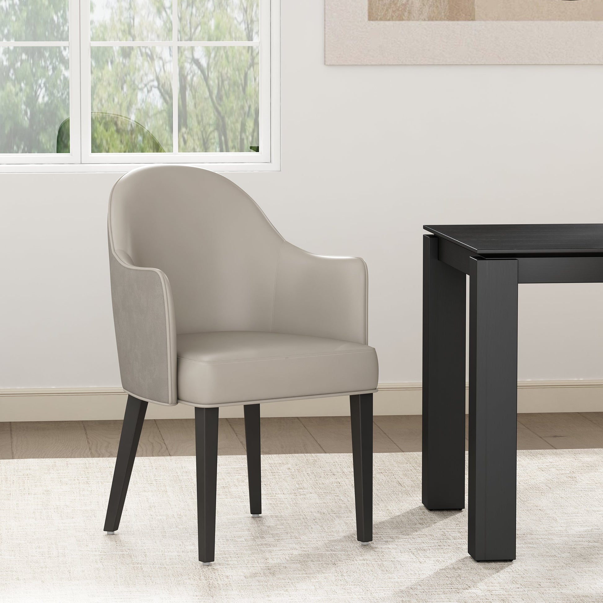 Hillman Dining Armchair 2.0 in Light Grey - Ornate Home