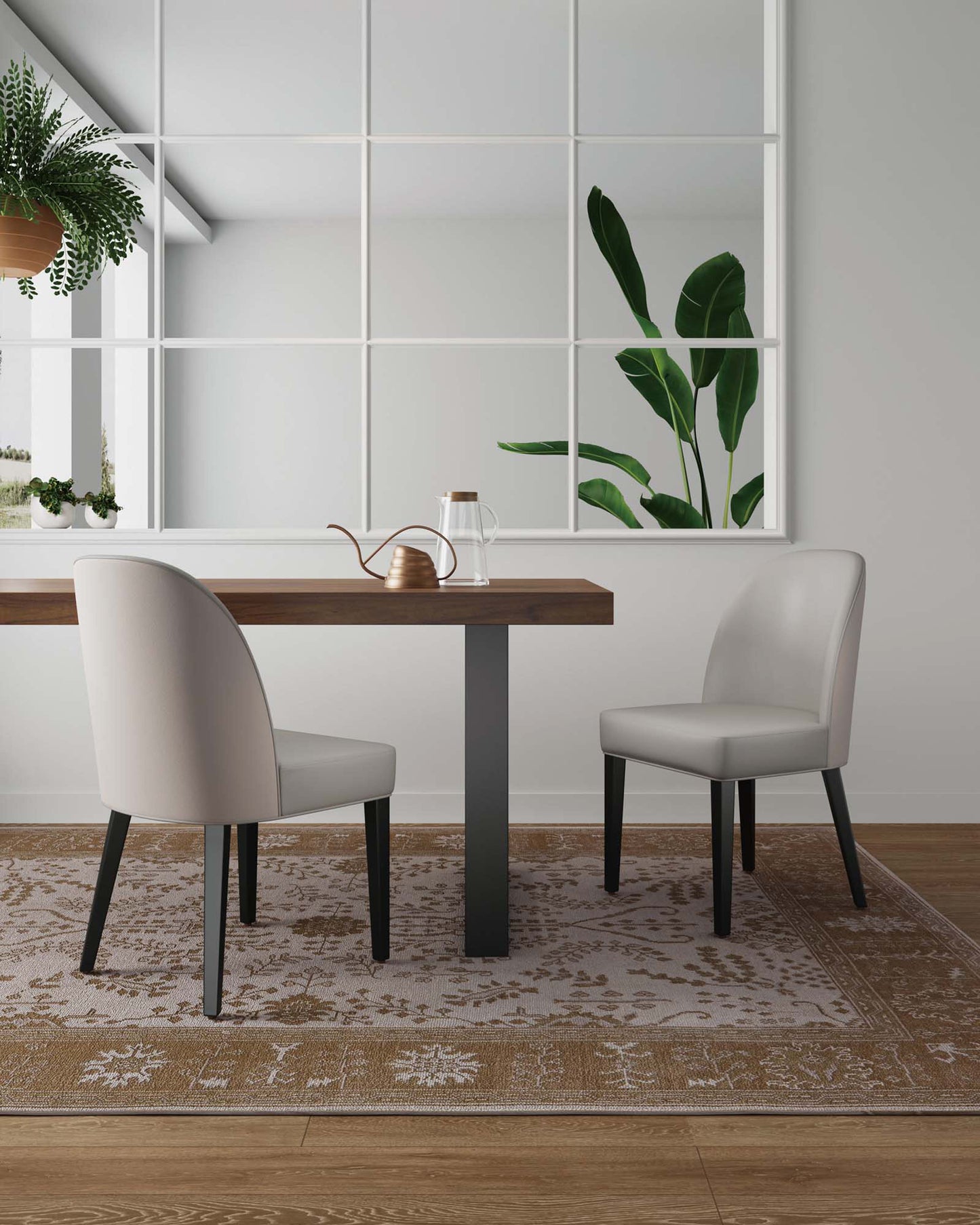 Hillman Dining Chair in Light Grey (set of 2) - Ornate Home